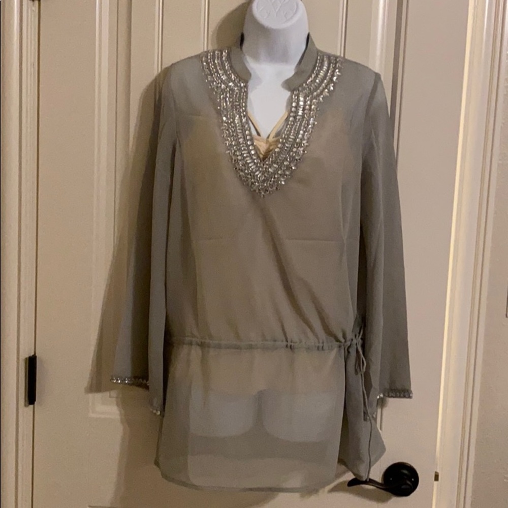 Silver jewelled tunic